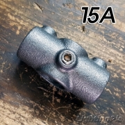 흑 주철 15A 크로스티4방 무나사 파이프피팅(파이프클램프) 119 2 Socket Cross