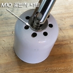 M10X1山 꽃반지 신주크롬도금 너트-와샤Φ18*T2mm(주로 소켓과 M10X1山파이프 또는 관절 연결시 사용)